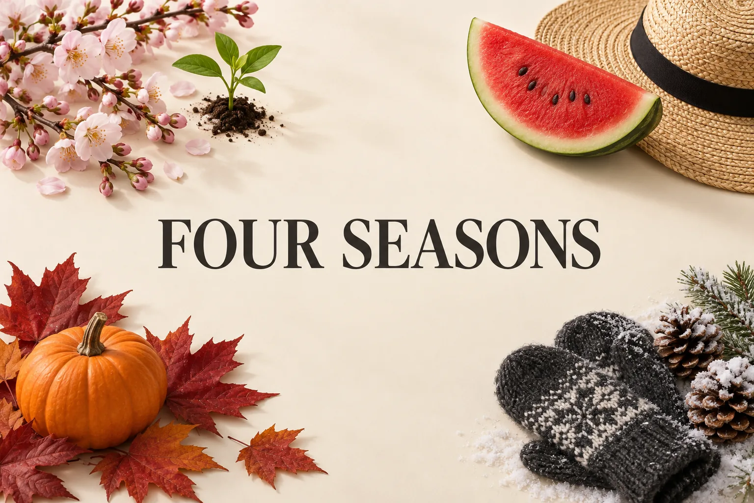 Four seasons, and you: 사계절을 날짜가 아닌 기준으로 읽는 법의 FOUR SEASONS 관련 대표 이미지