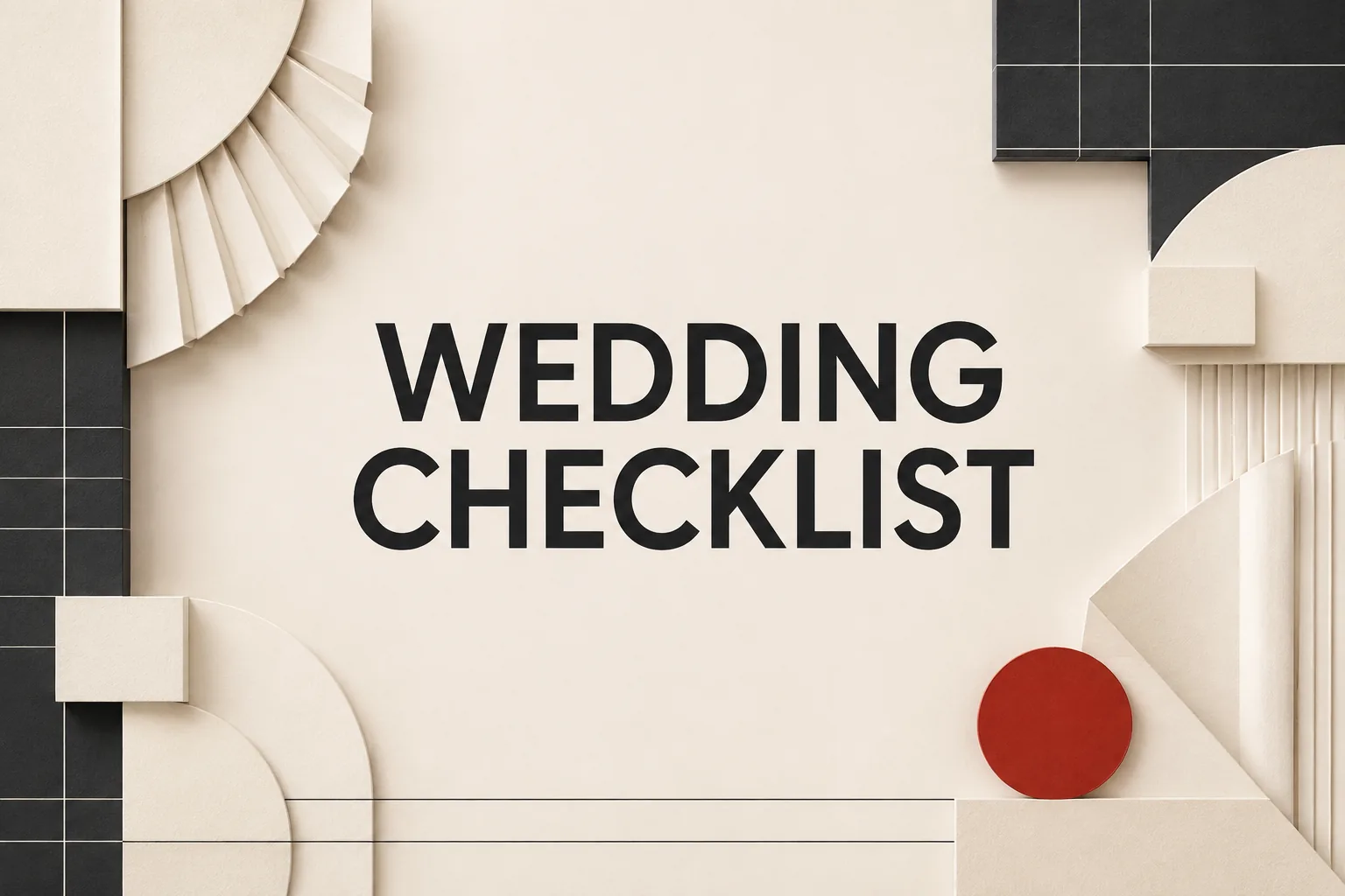 결혼식 준비, 견적보다 먼저 확인할 계약 체크리스트의 WEDDING CHECKLIST 관련 대표 이미지