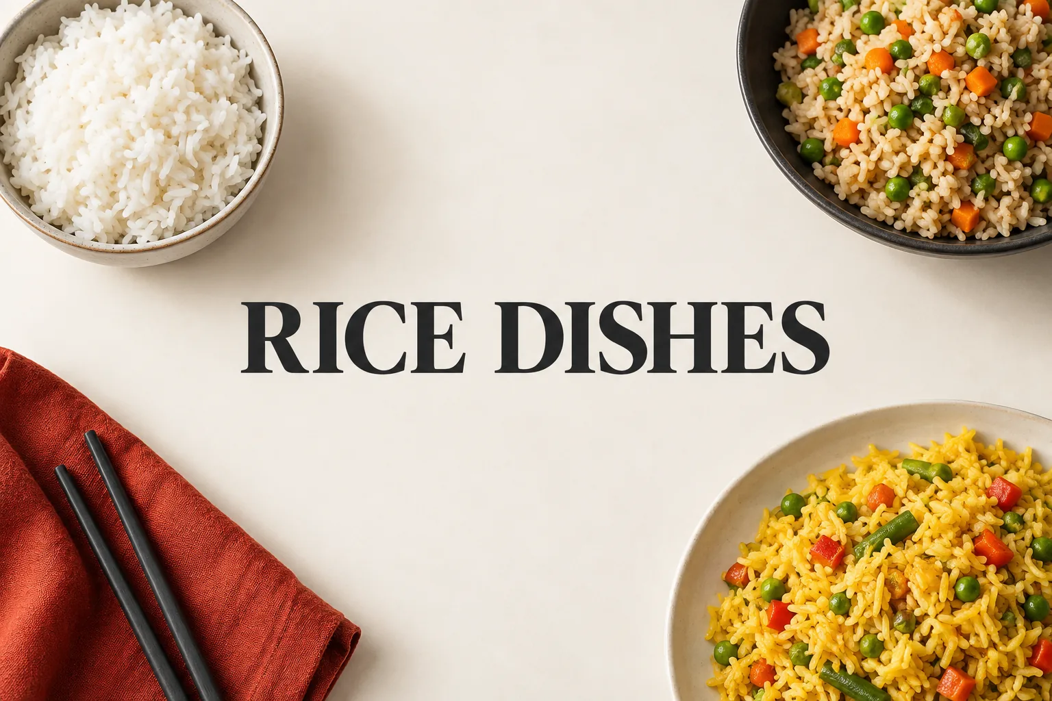 동남아시아 음식, 쌀국수 말고 쌀을 어떻게 먹을까?의 RICE DISHES 관련 대표 이미지