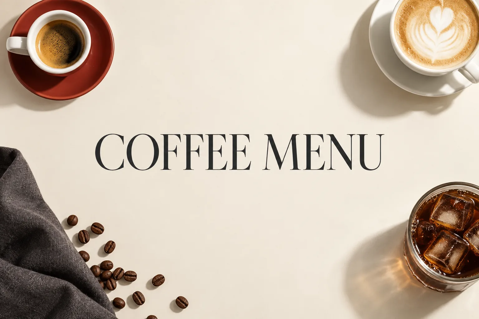 백억커피 메뉴를 고르는 법: 커피·디카페인·시네마를 나눠 보면의 COFFEE MENU 관련 대표 이미지