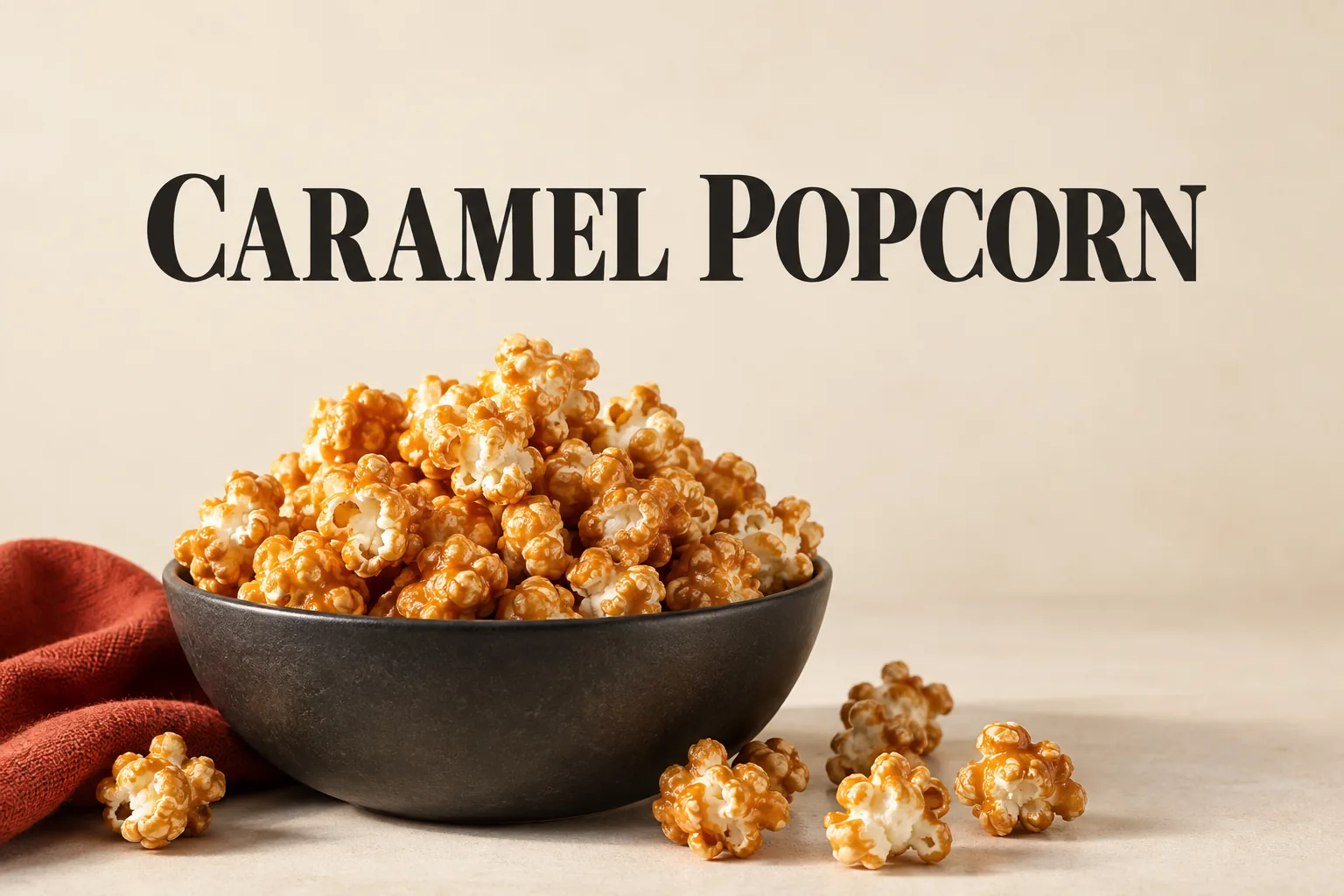 백억커피는 어떤 카페인가? 메뉴판에서 보이는 커피 밖의 선택지의 CARAMEL POPCORN 관련 대표 이미지