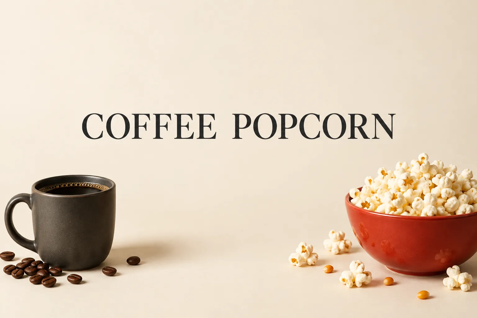 백억커피는 어떤 카페인가: 원두 기준과 메뉴 구성을 나눠 봤다의 COFFEE POPCORN 관련 대표 이미지