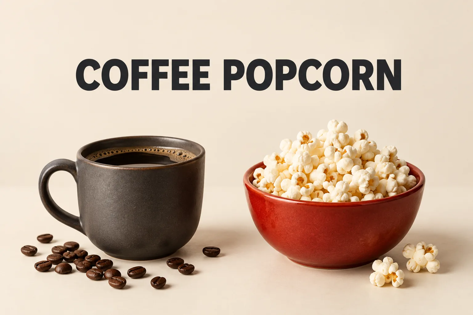 백억커피는 커피만 파는 곳일까? 공식 메뉴에서 보이는 선택지의 COFFEE POPCORN 관련 대표 이미지