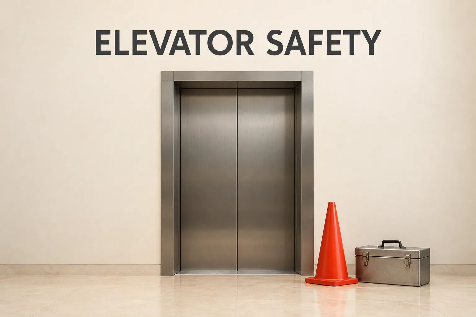 엘리베이터가 멈췄을 때, 문을 열지 말고 이렇게 신고한다의 ELEVATOR SAFETY 관련 대표 이미지